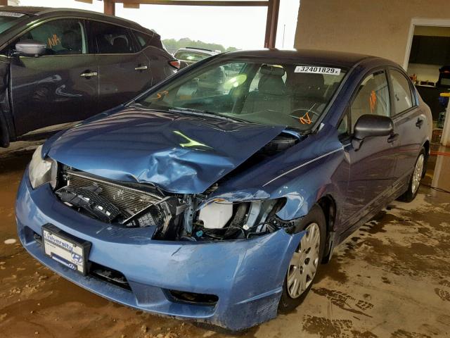 19XFA1F37AE056329 - 2010 HONDA CIVIC VP BLUE photo 2