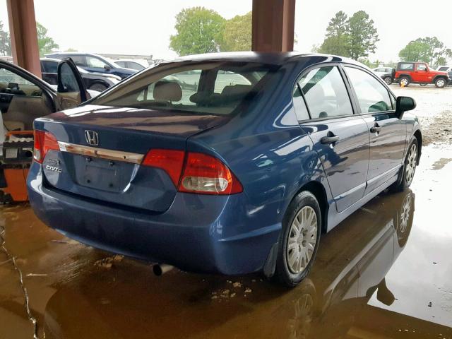 19XFA1F37AE056329 - 2010 HONDA CIVIC VP BLUE photo 4