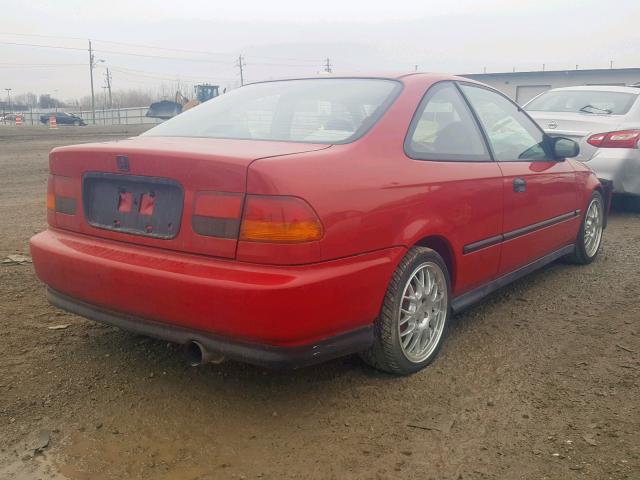 1HGEJ6129TL053936 - 1996 HONDA CIVIC DX RED photo 4