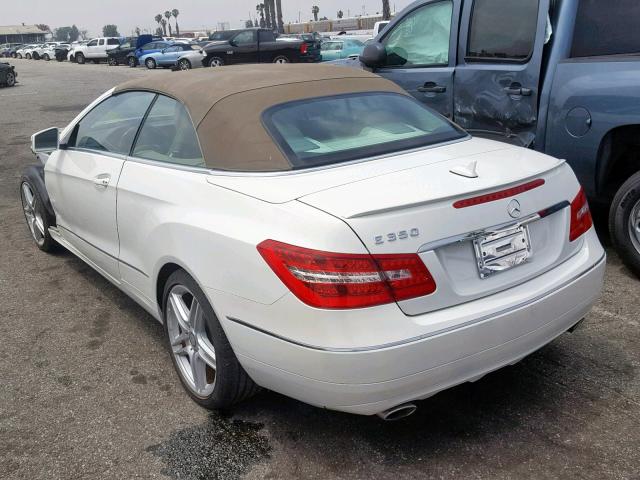 WDDKK5KF9CF135499 - 2012 MERCEDES-BENZ E 350 WHITE photo 3