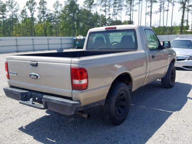 1FTYR10DX7PA05466 - 2007 FORD RANGER GOLD photo 4