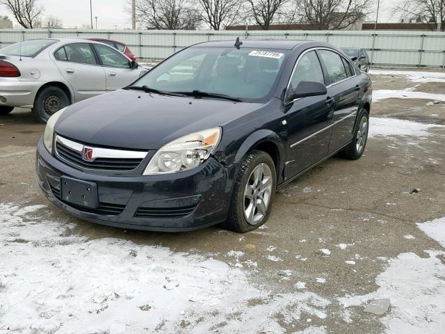 1G8ZS57N48F141740 - 2008 SATURN AURA XE BLACK photo 2