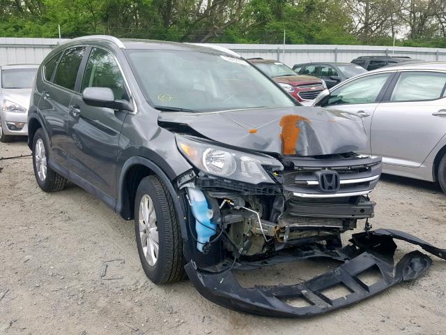 2HKRM4H77EH608094 - 2014 HONDA CR-V EXL GRAY photo 1