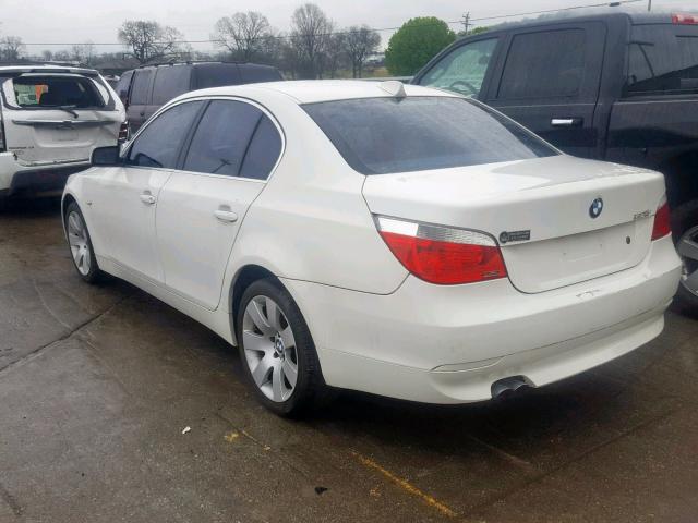 WBANA53535B861219 - 2005 BMW 525 I WHITE photo 3