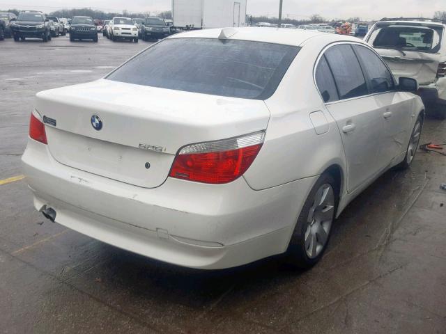 WBANA53535B861219 - 2005 BMW 525 I WHITE photo 4