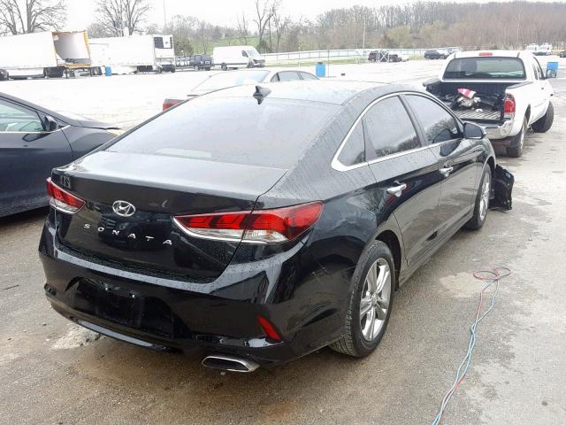 5NPE34AF6JH604681 - 2018 HYUNDAI SONATA SPO BLACK photo 4