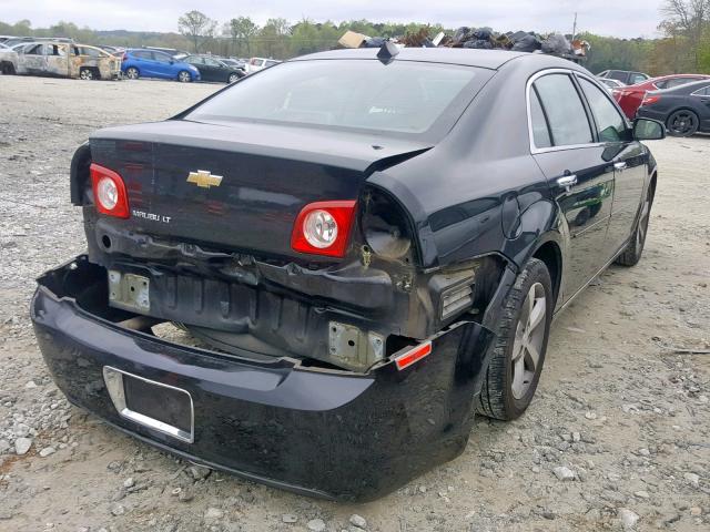 1G1ZC5E03CF314692 - 2012 CHEVROLET MALIBU 1LT BLACK photo 4