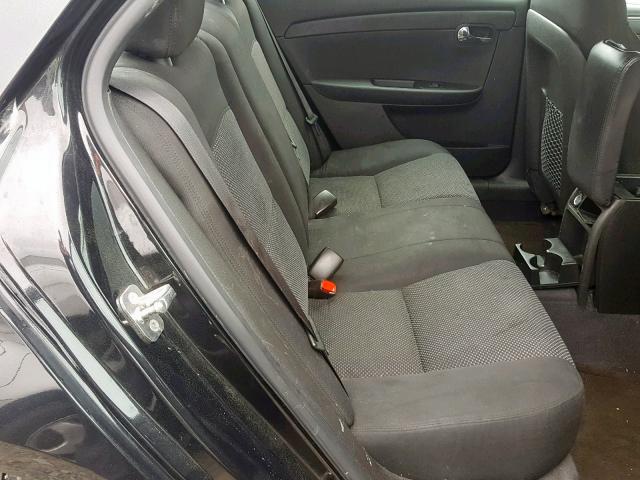 1G1ZC5E03CF314692 - 2012 CHEVROLET MALIBU 1LT BLACK photo 6