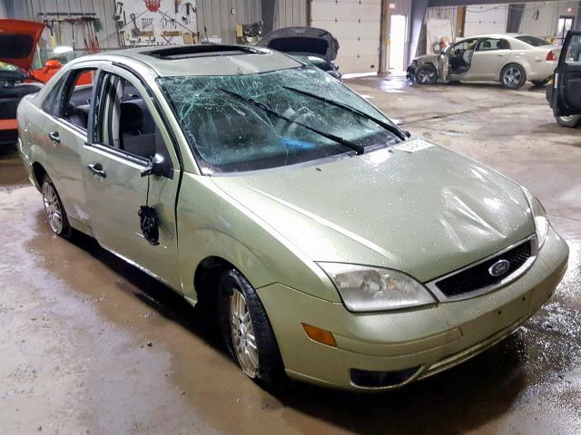 1FAFP34N57W259562 - 2007 FORD FOCUS ZX4 GREEN photo 1