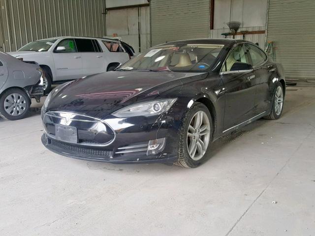 5YJSA1CP9DFP26077 - 2013 TESLA MODEL S BLACK photo 2