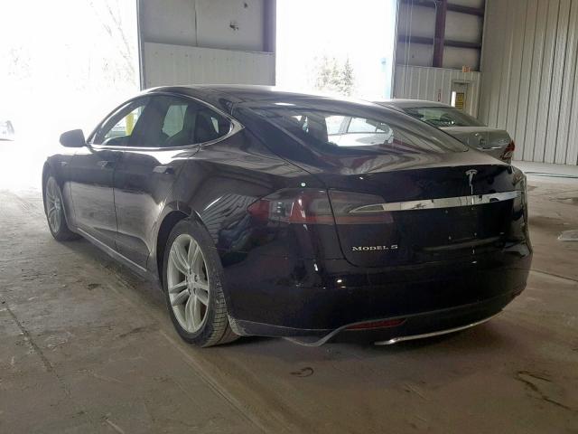 5YJSA1CP9DFP26077 - 2013 TESLA MODEL S BLACK photo 3