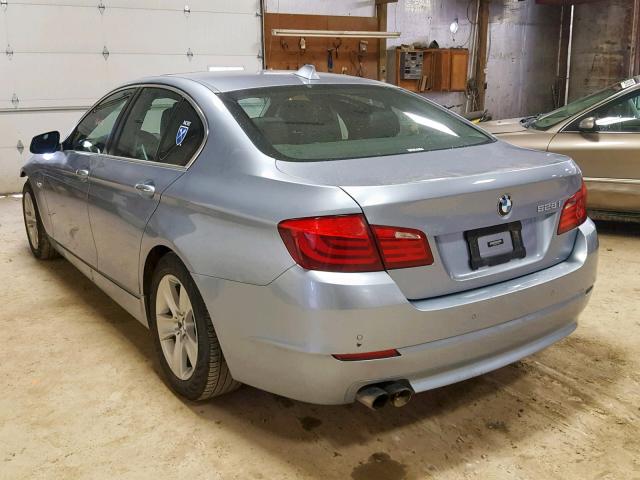 WBAXH5C50CDW05464 - 2012 BMW 528 XI BLUE photo 3