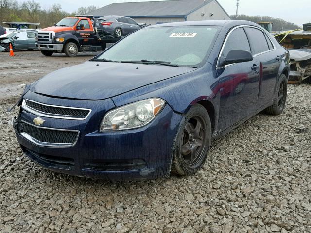 1G1ZA5EB6A4104071 - 2010 CHEVROLET MALIBU LS BLUE photo 2