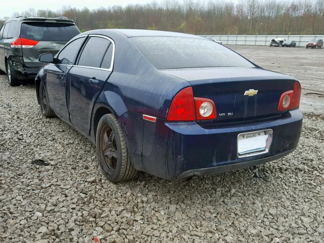 1G1ZA5EB6A4104071 - 2010 CHEVROLET MALIBU LS BLUE photo 3