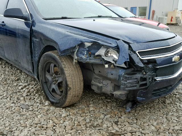 1G1ZA5EB6A4104071 - 2010 CHEVROLET MALIBU LS BLUE photo 9