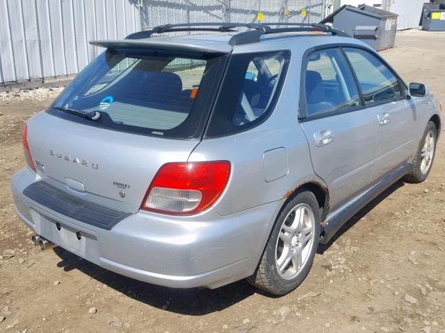 JF1GG29682G801708 - 2002 SUBARU IMPREZA WR SILVER photo 4