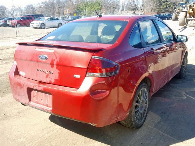 1FAHP3GN4AW150926 - 2010 FORD FOCUS SES RED photo 4