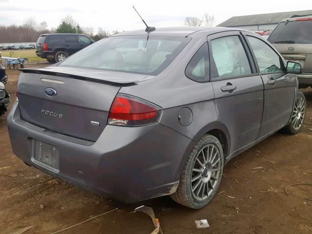 1FAHP3GN1AW201590 - 2010 FORD FOCUS SES GRAY photo 4