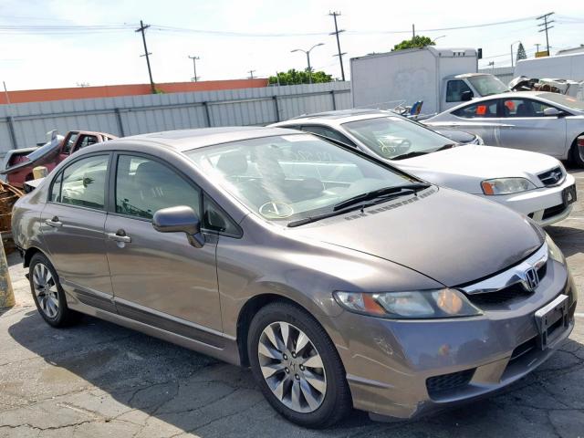 1HGFA16919L002095 - 2009 HONDA CIVIC EXL BROWN photo 1