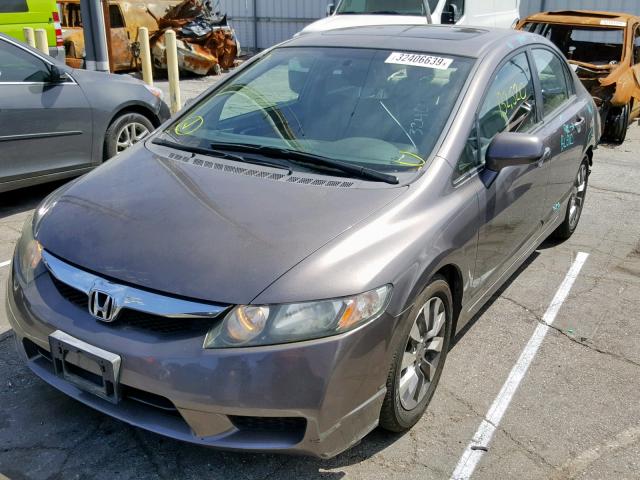 1HGFA16919L002095 - 2009 HONDA CIVIC EXL BROWN photo 2