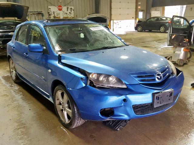 JM1BK343751255786 - 2005 MAZDA 3 HATCHBAC BLUE photo 1