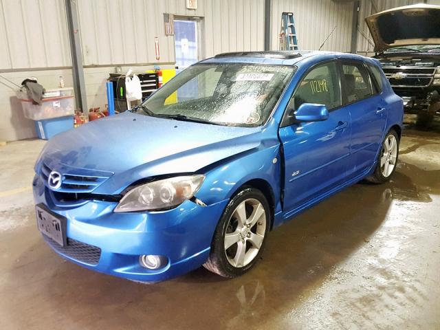 JM1BK343751255786 - 2005 MAZDA 3 HATCHBAC BLUE photo 2