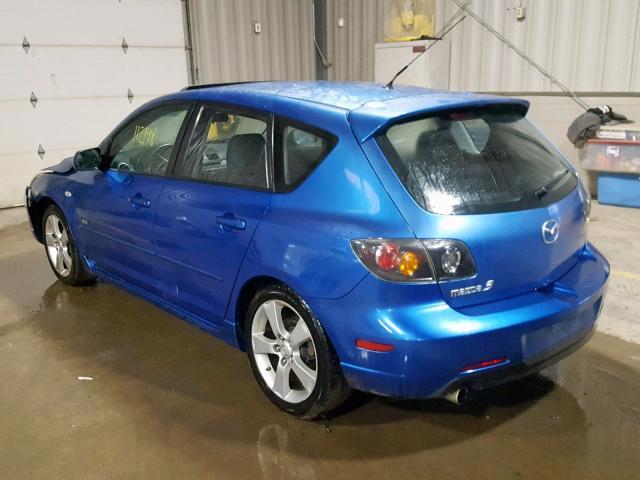 JM1BK343751255786 - 2005 MAZDA 3 HATCHBAC BLUE photo 3