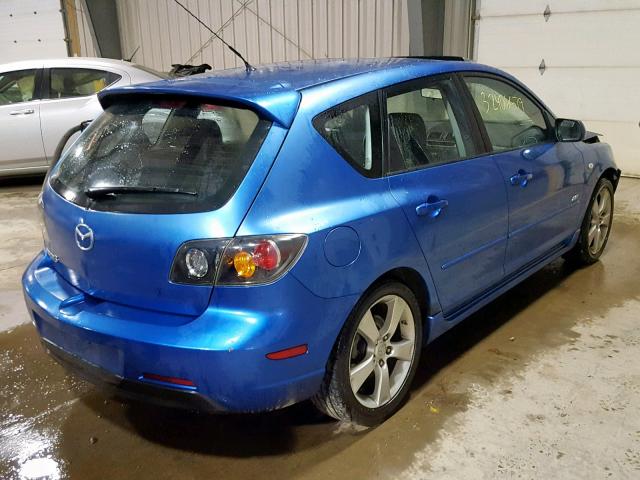 JM1BK343751255786 - 2005 MAZDA 3 HATCHBAC BLUE photo 4