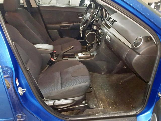 JM1BK343751255786 - 2005 MAZDA 3 HATCHBAC BLUE photo 5