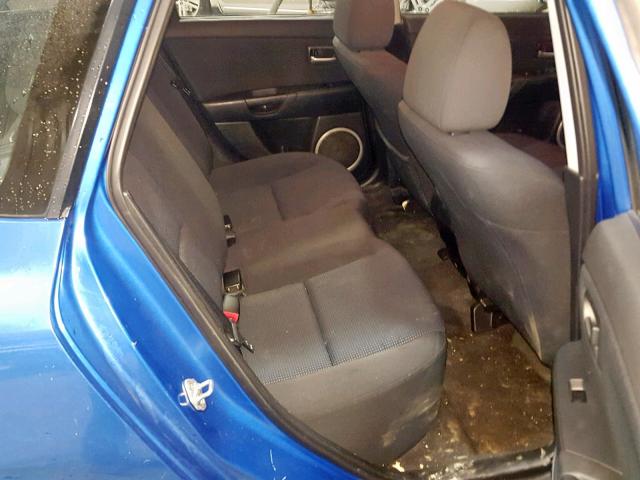 JM1BK343751255786 - 2005 MAZDA 3 HATCHBAC BLUE photo 6