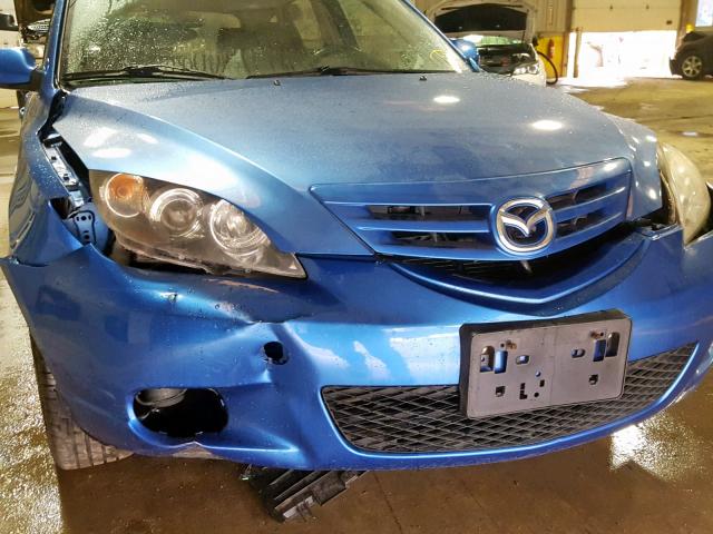 JM1BK343751255786 - 2005 MAZDA 3 HATCHBAC BLUE photo 9