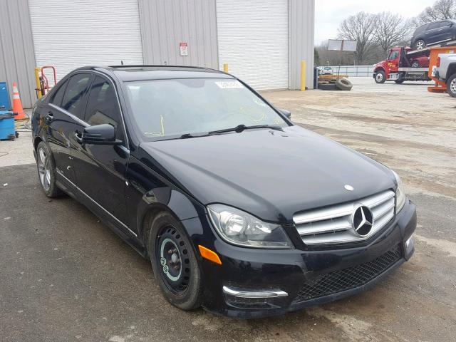 WDDGF4HB2CA729227 - 2012 MERCEDES-BENZ C 250 BLACK photo 1