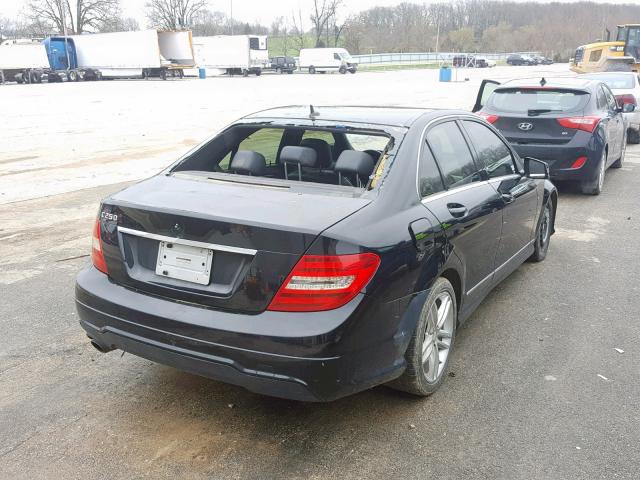 WDDGF4HB2CA729227 - 2012 MERCEDES-BENZ C 250 BLACK photo 4