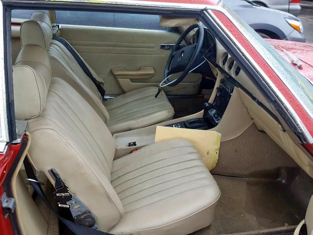 10704412038733 - 1977 MERCEDES-BENZ 450 SL RED photo 5