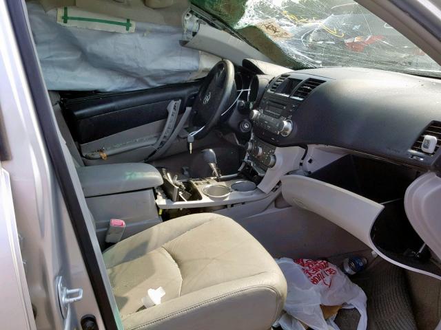 JTEDA41A792006517 - 2009 TOYOTA HIGHLANDER SILVER photo 5