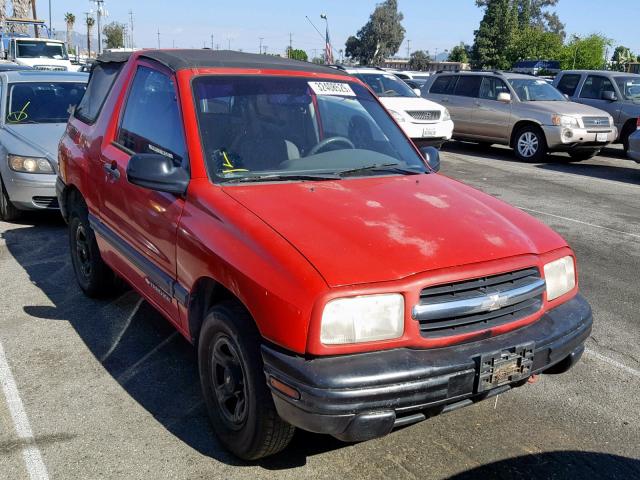 2CNBE18C6Y6939408 - 2000 CHEVROLET TRACKER RED photo 1