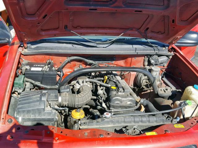 2CNBE18C6Y6939408 - 2000 CHEVROLET TRACKER RED photo 7
