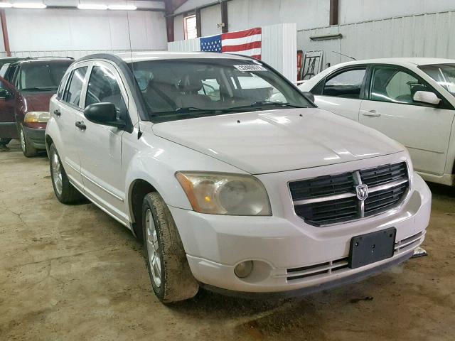 1B3HB48B67D520704 - 2007 DODGE CALIBER SX WHITE photo 1