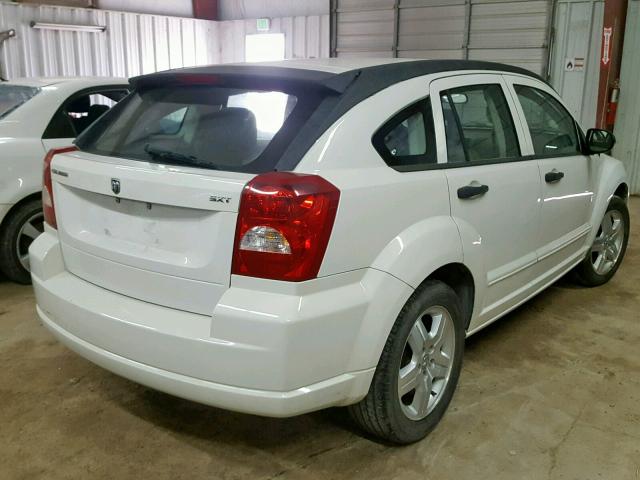 1B3HB48B67D520704 - 2007 DODGE CALIBER SX WHITE photo 4