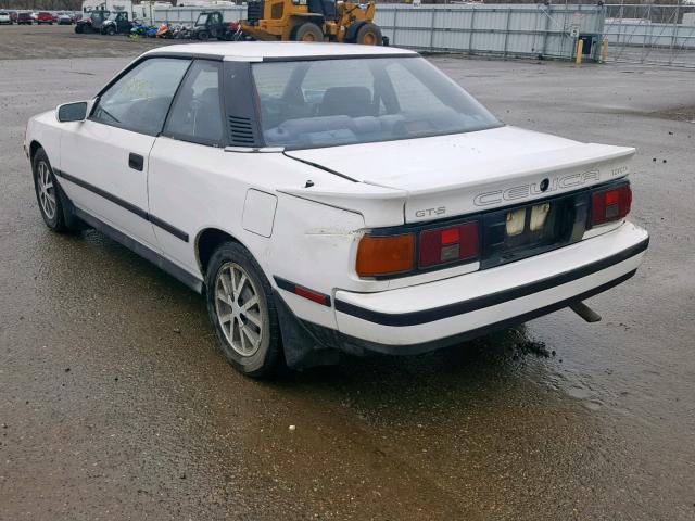 JT2ST65C6H7180800 - 1987 TOYOTA CELICA GT- WHITE photo 3