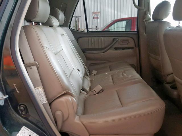 5TDBT48A77S279801 - 2007 TOYOTA SEQUOIA LI GREEN photo 6