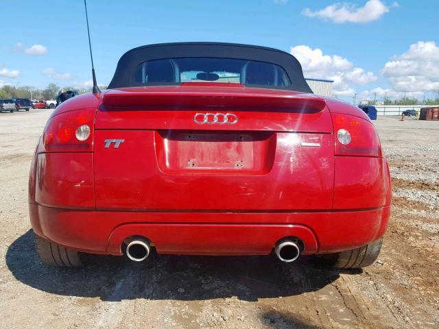 TRUUT28NX21014351 - 2002 AUDI TT QUATTRO RED photo 6