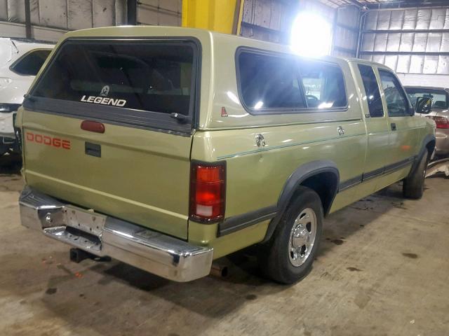 1B7GL23X2TS520252 - 1996 DODGE DAKOTA GREEN photo 4