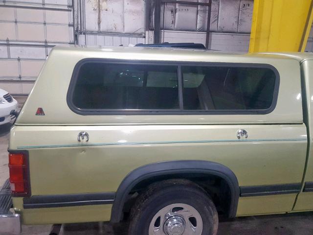 1B7GL23X2TS520252 - 1996 DODGE DAKOTA GREEN photo 9