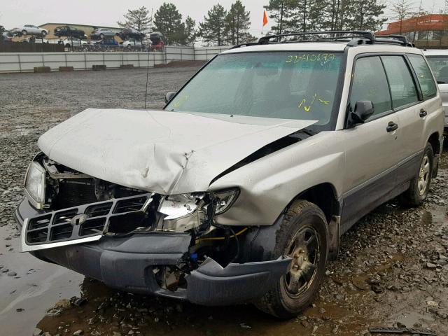 JF1SF6350XH740747 - 1999 SUBARU FORESTER L BEIGE photo 2