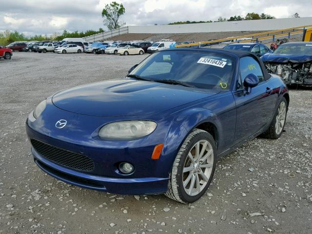 JM1NC25F470133277 - 2007 MAZDA MX-5 MIATA BLUE photo 2