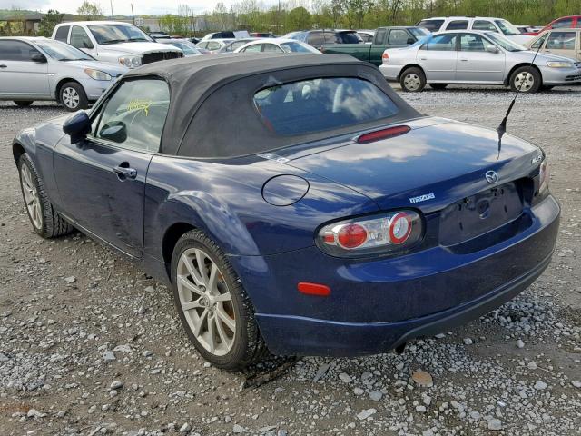 JM1NC25F470133277 - 2007 MAZDA MX-5 MIATA BLUE photo 3