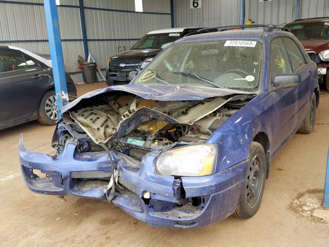 JF1GG65544H815087 - 2004 SUBARU IMPREZA TS BLUE photo 2