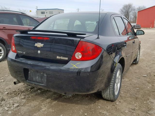 1G1AL55F967834430 - 2006 CHEVROLET COBALT LT BLACK photo 4