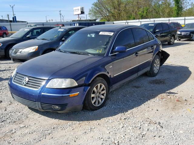 WVWPD63B63P335827 - 2003 VOLKSWAGEN PASSAT GLS BLUE photo 2